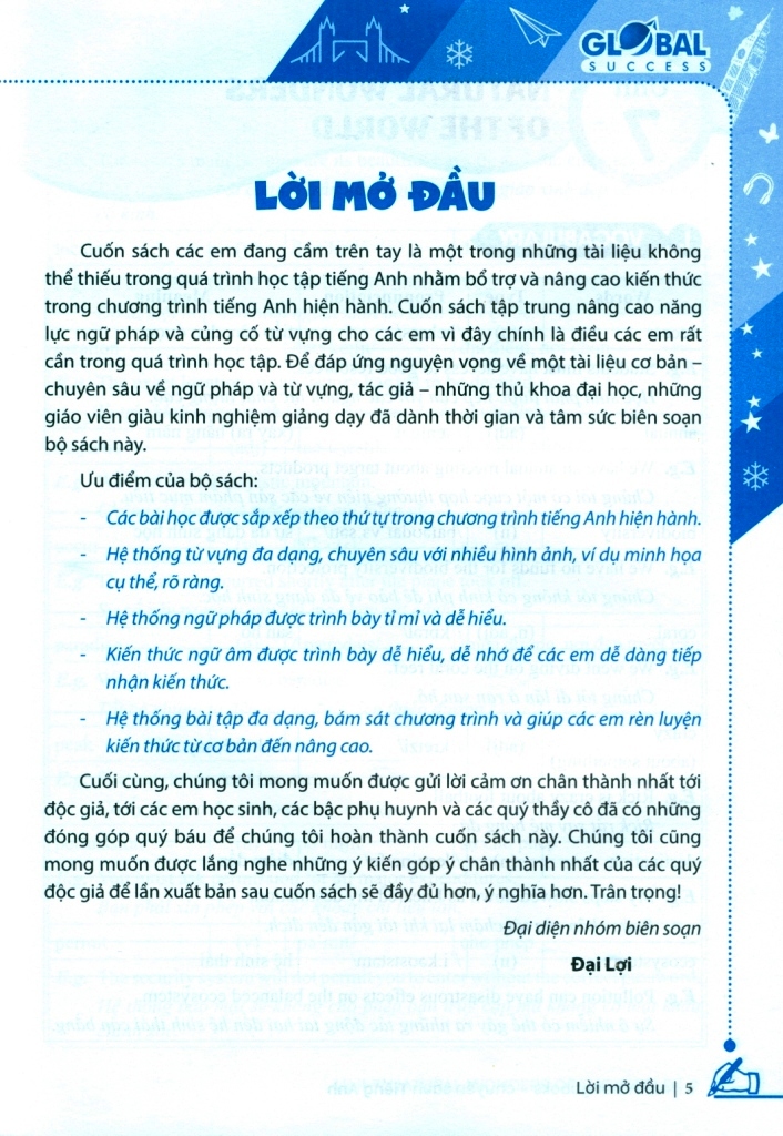 LUYỆN CHUYÊN SÂU NGỮ PHÁP VÀ TỪ VỰNG TIẾNG ANH LỚP 9 - TẬP 2 (Theo SGK Tiếng Anh Global Success)
